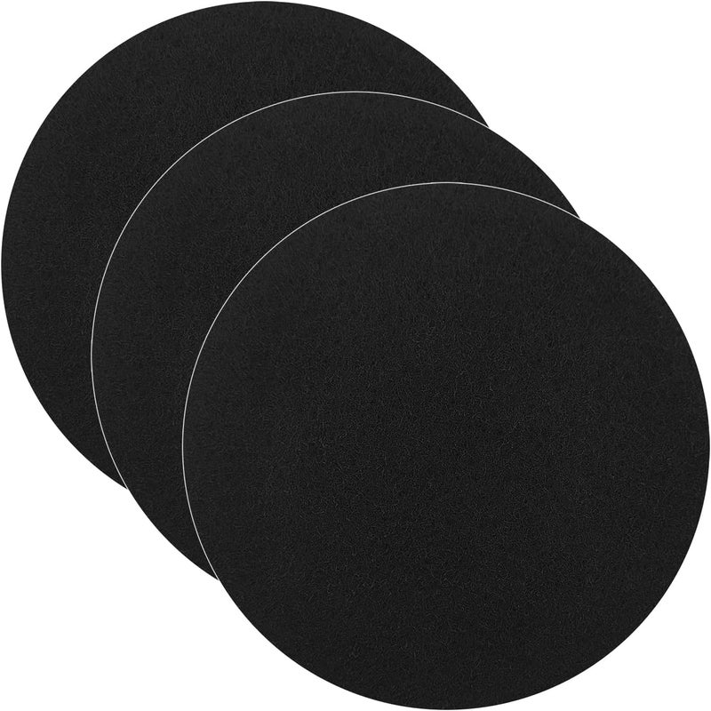 IOUALEY 7.25inch Charcoal Filters for Compost Bucket, 3 Pack Compost Filter for Countertop Bin Pail, Activated Carbon Replacement Filters for Kitchen Compost Bins, Home Bucket Compost Bin Refill, Round - Image 1